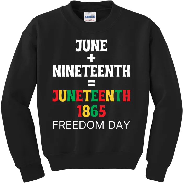 Juneteenth Freedom Day Celebration Kids Sweatshirt