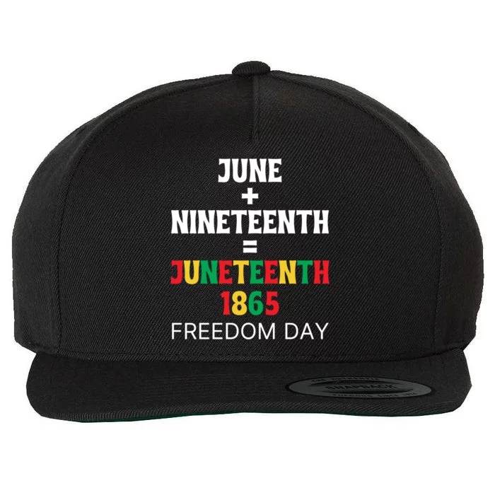 Juneteenth Freedom Day Celebration Wool Snapback Cap