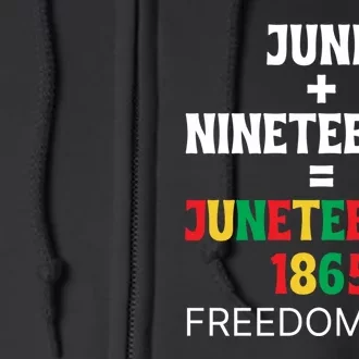 Juneteenth Freedom Day Celebration Full Zip Hoodie