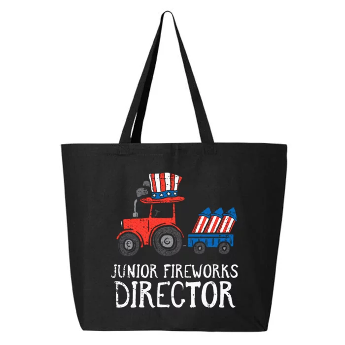 Junior Fireworks Director Tractor 4th Of July Kids 25L Jumbo Tote