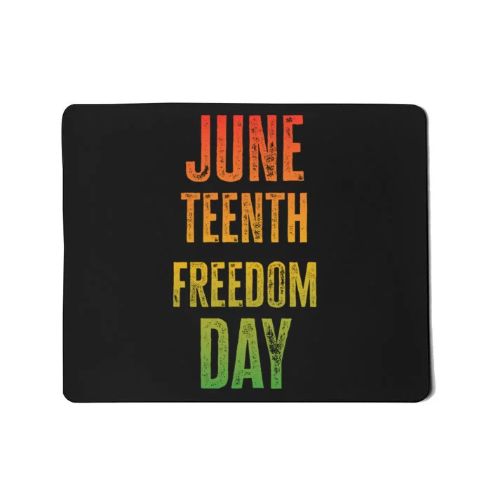 Juneteenth Freedom Day Graphic Mousepad