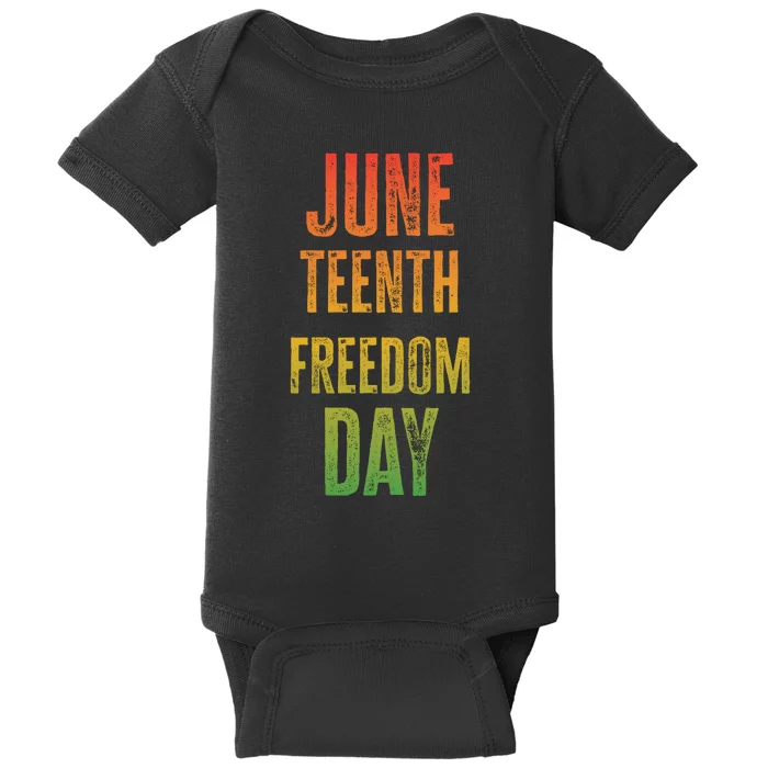 Juneteenth Freedom Day Graphic Baby Bodysuit