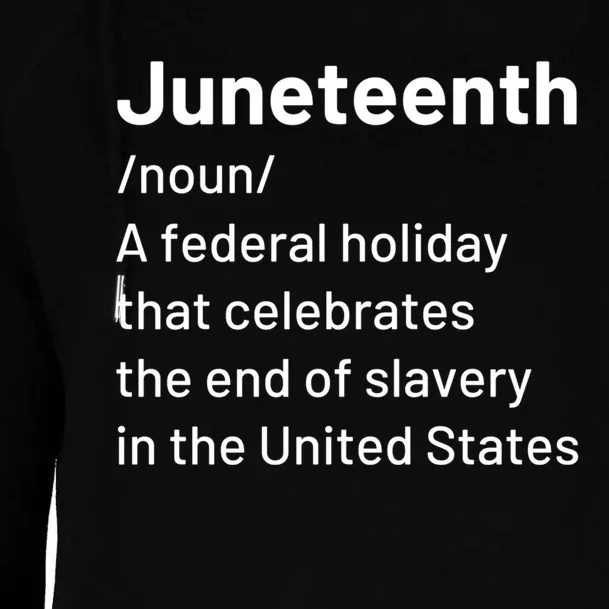 Juneteenth Freedom Day Celebration Womens Funnel Neck Pullover Hood