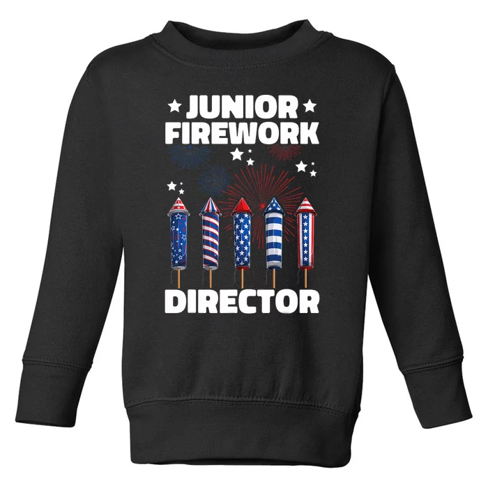 Junior Firework Director American 4th Of July Toddler Sweatshirt