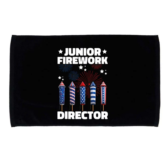 Junior Firework Director American 4th Of July Microfiber Hand Towel