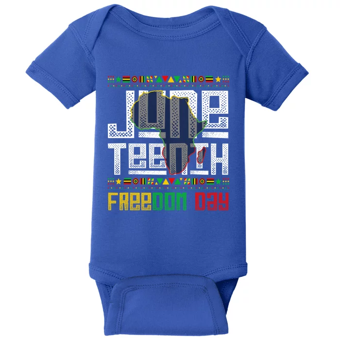 Juneteenth Freedom Day African Melanin Blm Black History Gift Baby Bodysuit