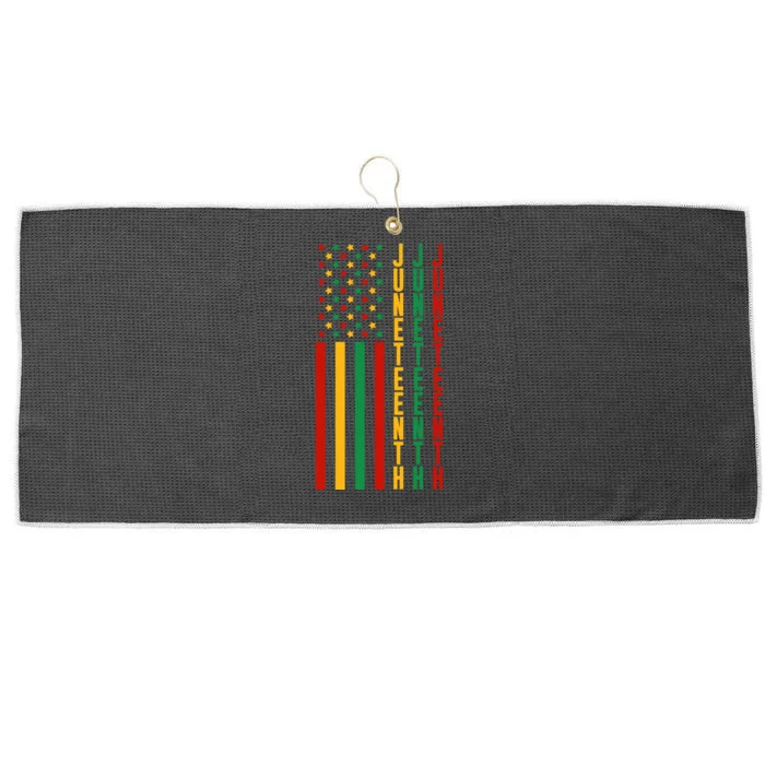 Juneteenth Freedom Day Large Microfiber Waffle Golf Towel