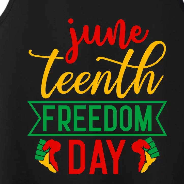 Juneteenth Freedom Day Celebration Performance Tank