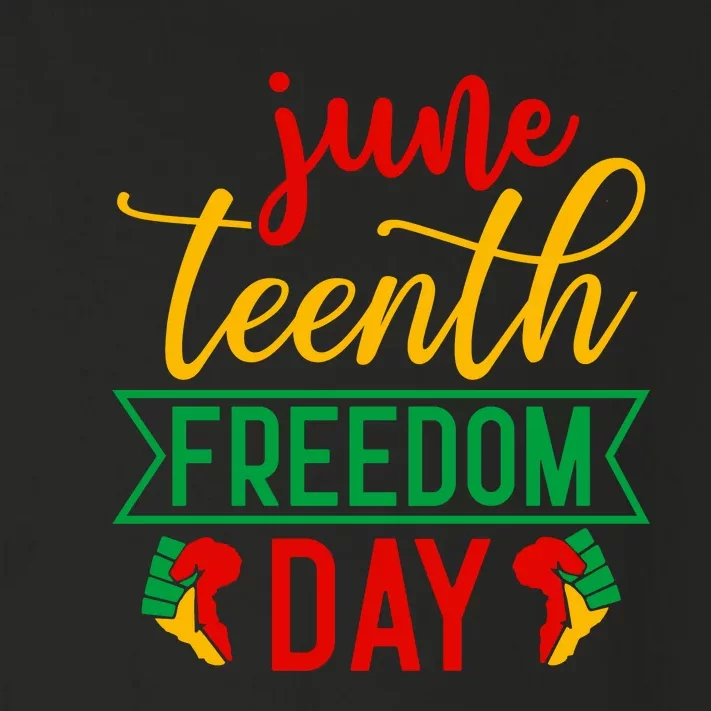 Juneteenth Freedom Day Celebration Toddler Long Sleeve Shirt