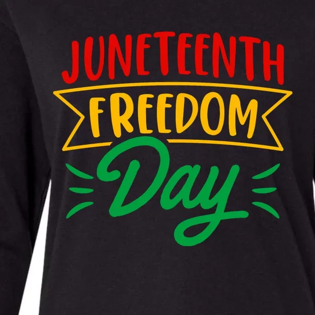 Juneteenth Freedom Day Celebration Womens Cotton Relaxed Long Sleeve T-Shirt