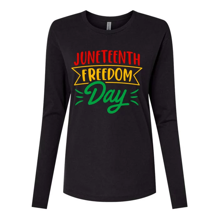 Juneteenth Freedom Day Celebration Womens Cotton Relaxed Long Sleeve T-Shirt