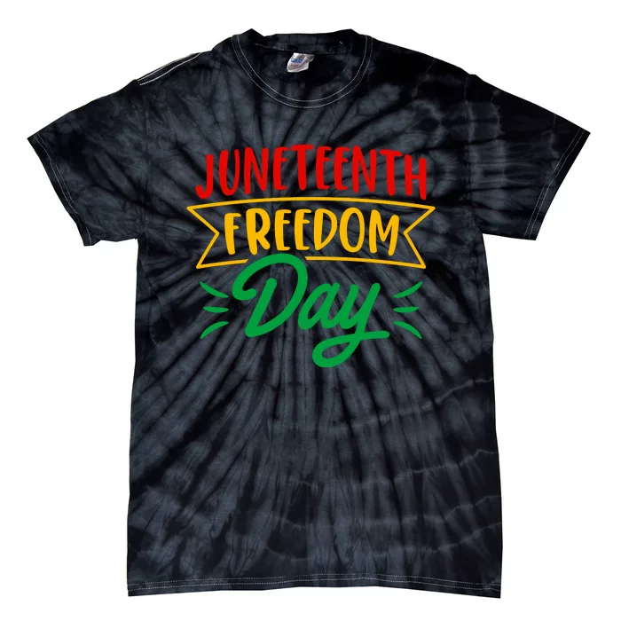 Juneteenth Freedom Day Celebration Tie-Dye T-Shirt