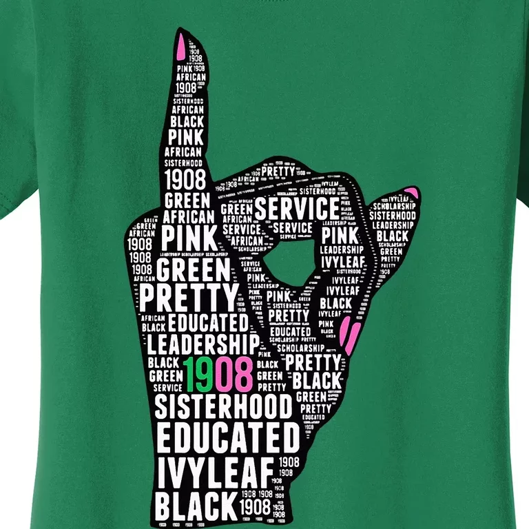 J15 Founders Day AKA Women Hand Sign Words Women's T-Shirt