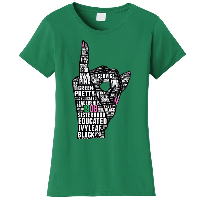 J15 Founders Day AKA Women Hand Sign Words Women's T-Shirt