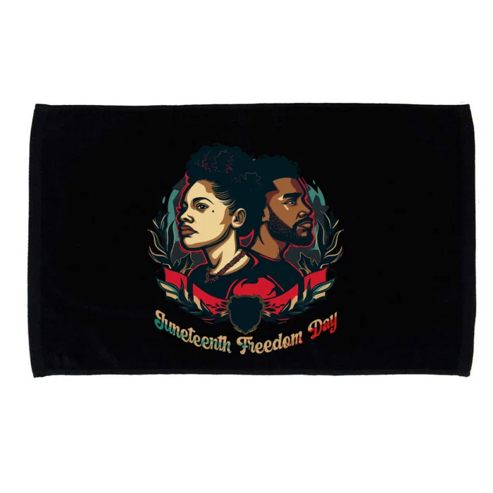 Juneteenth Freedom Day Celebration Graphic Microfiber Hand Towel