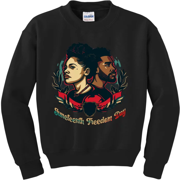 Juneteenth Freedom Day Celebration Graphic Kids Sweatshirt