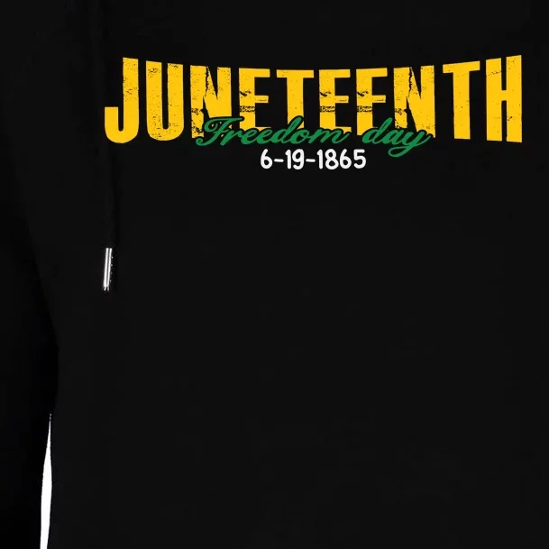 Juneteenth Freedom Day Commemoration Womens Funnel Neck Pullover Hood