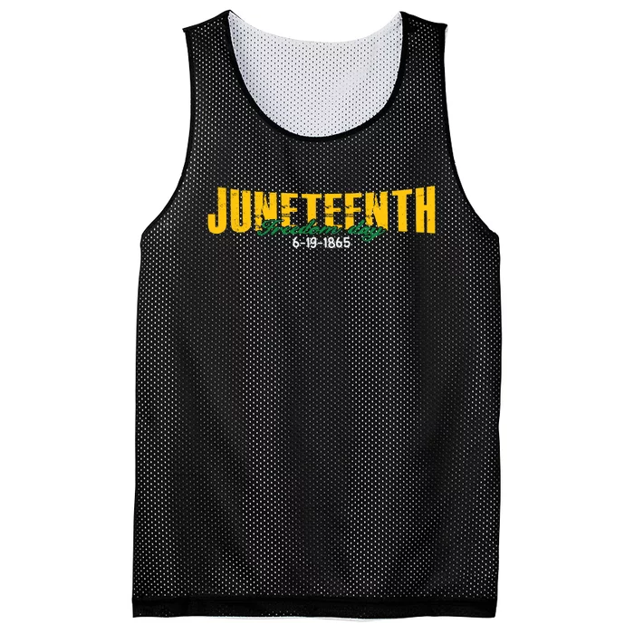 Juneteenth Freedom Day Commemoration Mesh Reversible Basketball Jersey Tank