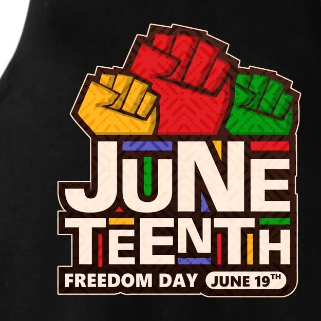 Juneteenth Freedom Day June 19th Ladies Tri-Blend Wicking Tank