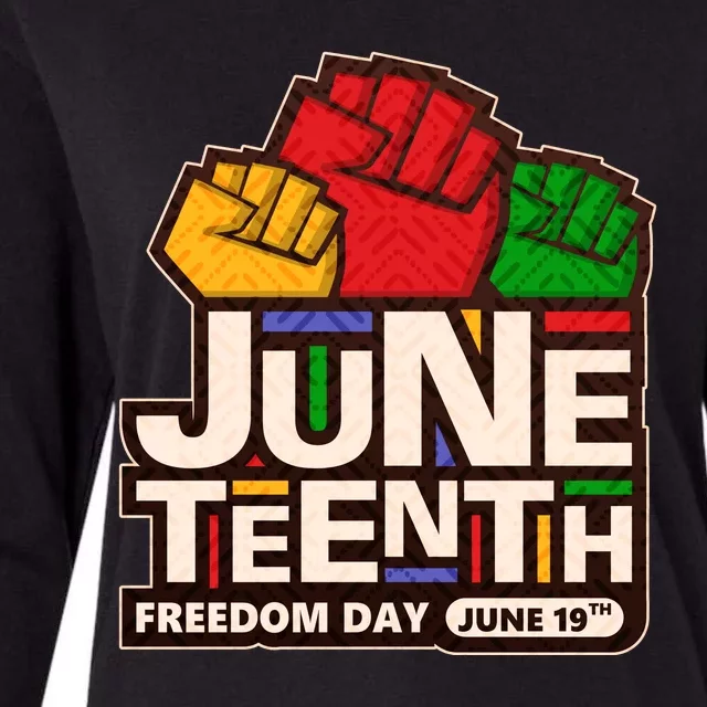 Juneteenth Freedom Day June 19th Womens Cotton Relaxed Long Sleeve T-Shirt