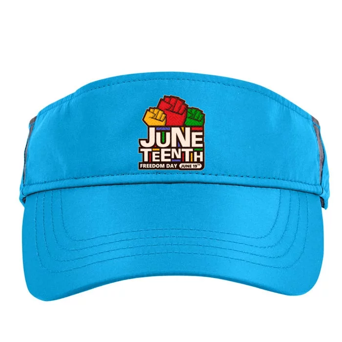 Juneteenth Freedom Day June 19th Adult Drive Performance Visor