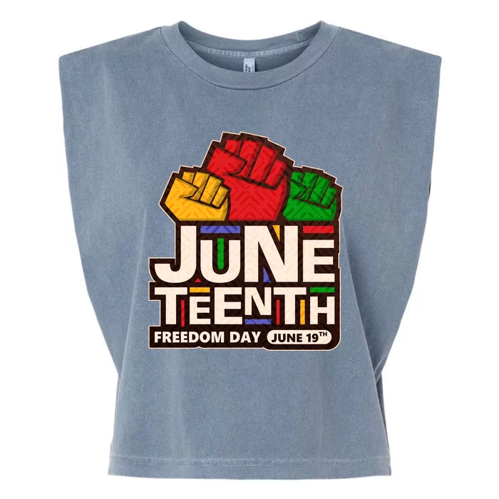 Juneteenth Freedom Day June 19th Garment-Dyed Women's Muscle Tee