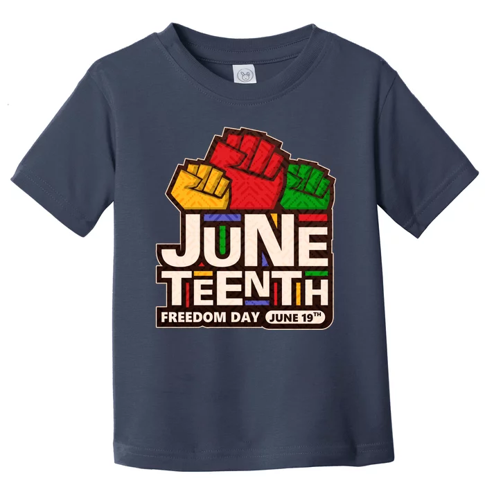 Juneteenth Freedom Day June 19th Toddler T-Shirt