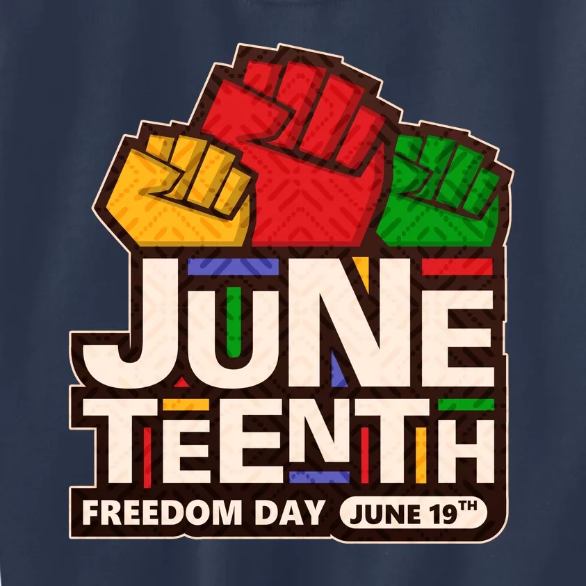 Juneteenth Freedom Day June 19th Kids Sweatshirt