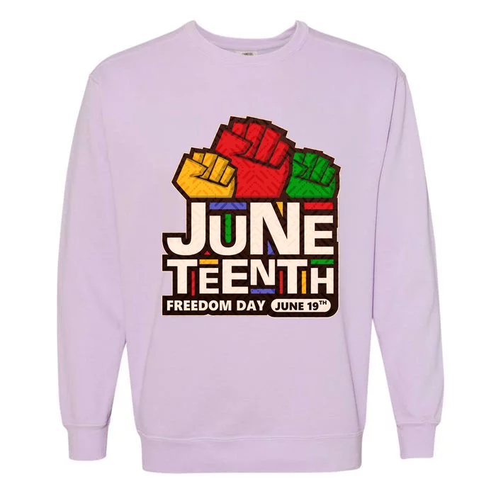 Juneteenth Freedom Day June 19th Garment-Dyed Sweatshirt