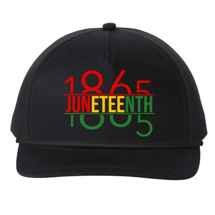 Juneteenth Freedom Day 1865 Snapback Five-Panel Rope Hat