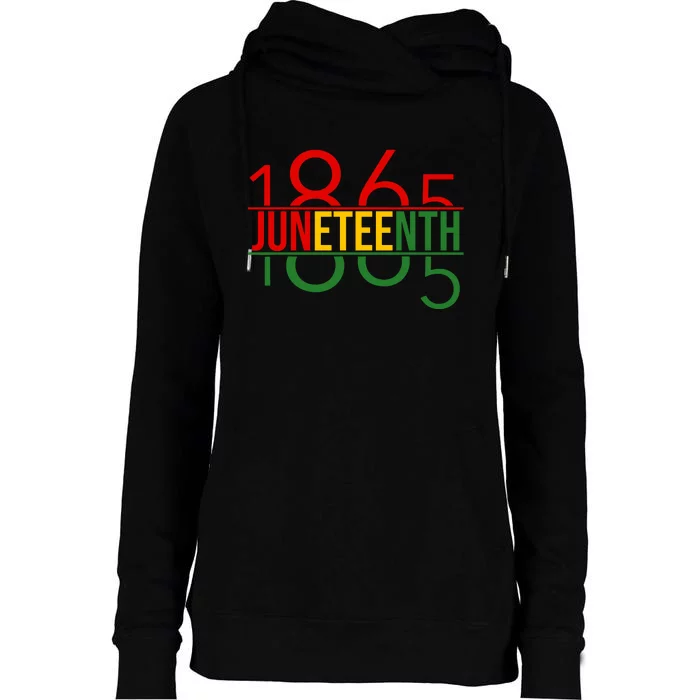 Juneteenth Freedom Day 1865 Womens Funnel Neck Pullover Hood