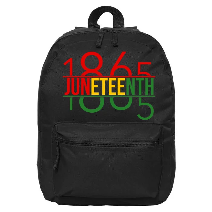 Juneteenth Freedom Day 1865 16 in Basic Backpack