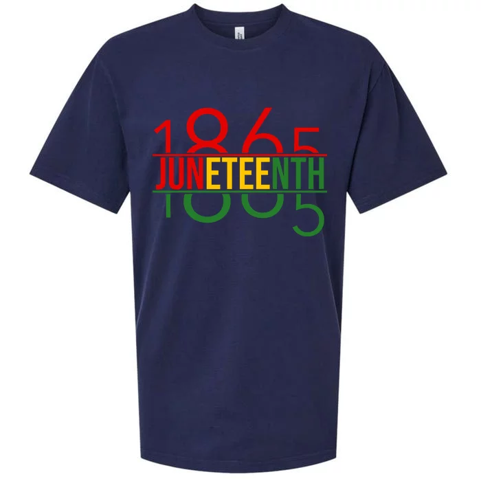 Juneteenth Freedom Day 1865 Sueded Cloud Jersey T-Shirt