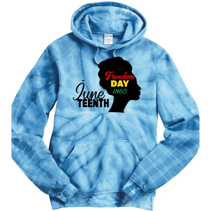 Juneteenth Freedom Day 1865 Tie Dye Hoodie