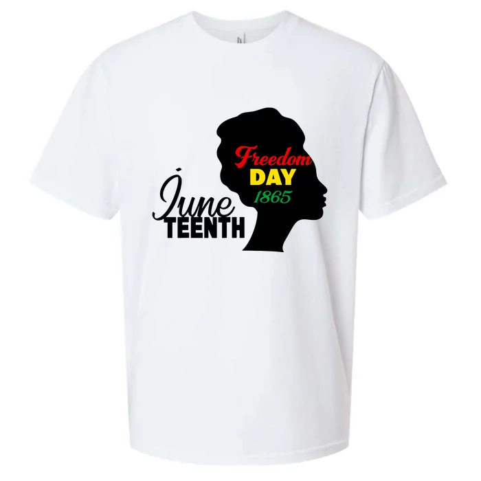 Juneteenth Freedom Day 1865 Sueded Cloud Jersey T-Shirt