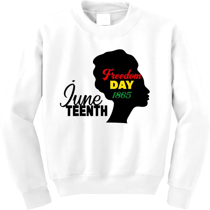 Juneteenth Freedom Day 1865 Kids Sweatshirt