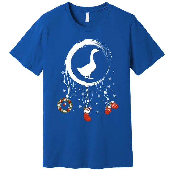 Joy Farm Dreamcatcher Merry Christmas Goose Gift Premium T-Shirt