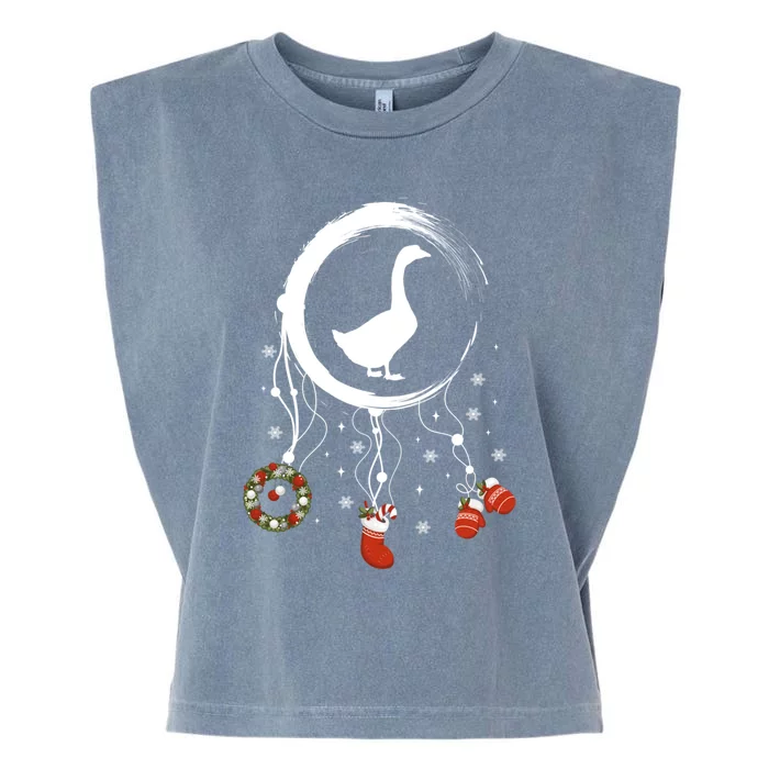 Joy Farm Dreamcatcher Merry Christmas Goose Gift Garment-Dyed Women's Muscle Tee