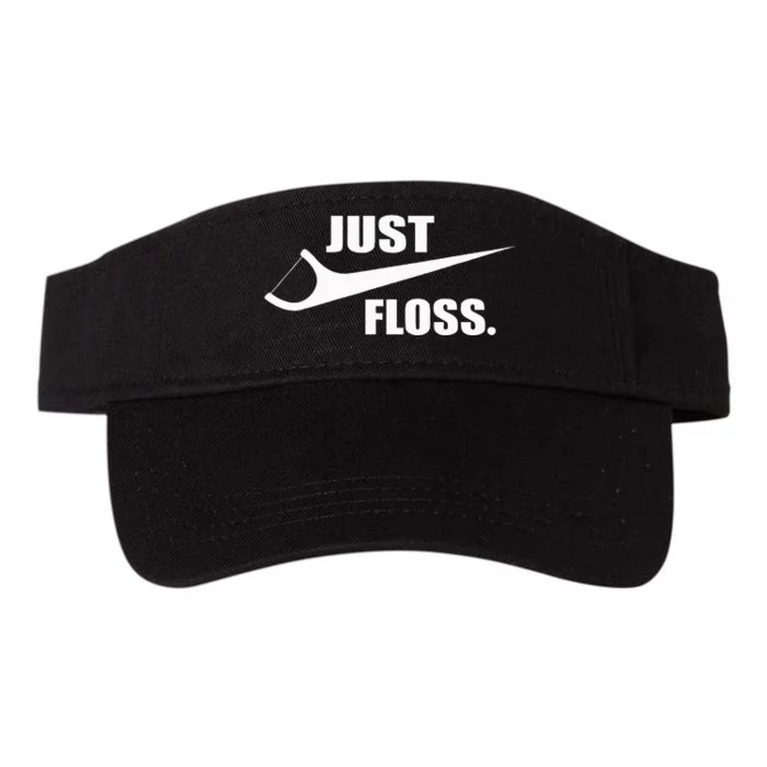 Just Floss Dentist Th Dental Assistant Dentistry Dds Valucap Bio-Washed Visor