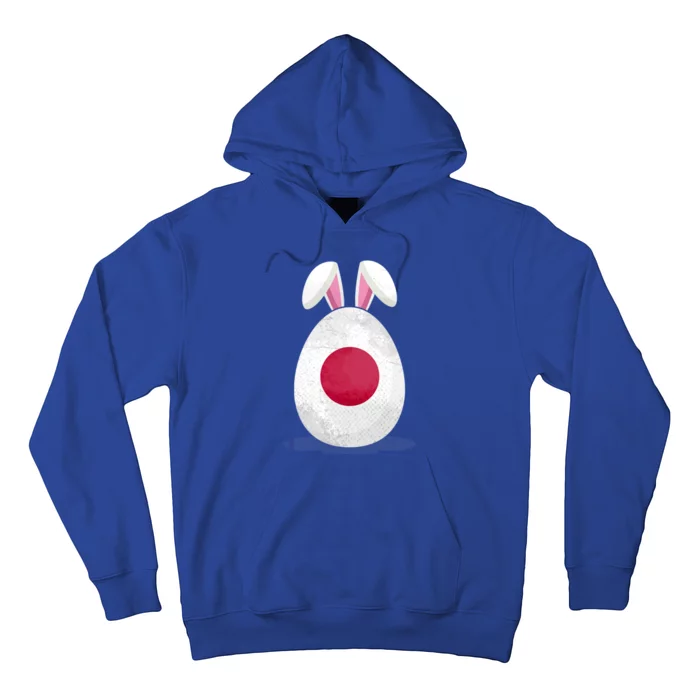 Japan Flag Egg Bunny Ears Japanese Easter Sunday Gift Hoodie