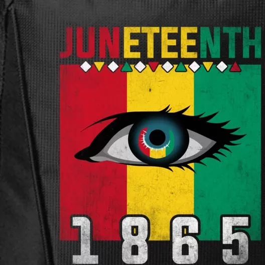 Juneteenth Flag Eye Black History Month African American Meaningful Gift City Backpack