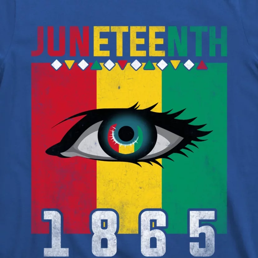 Juneteenth Flag Eye Black History Month African American Meaningful Gift T-Shirt