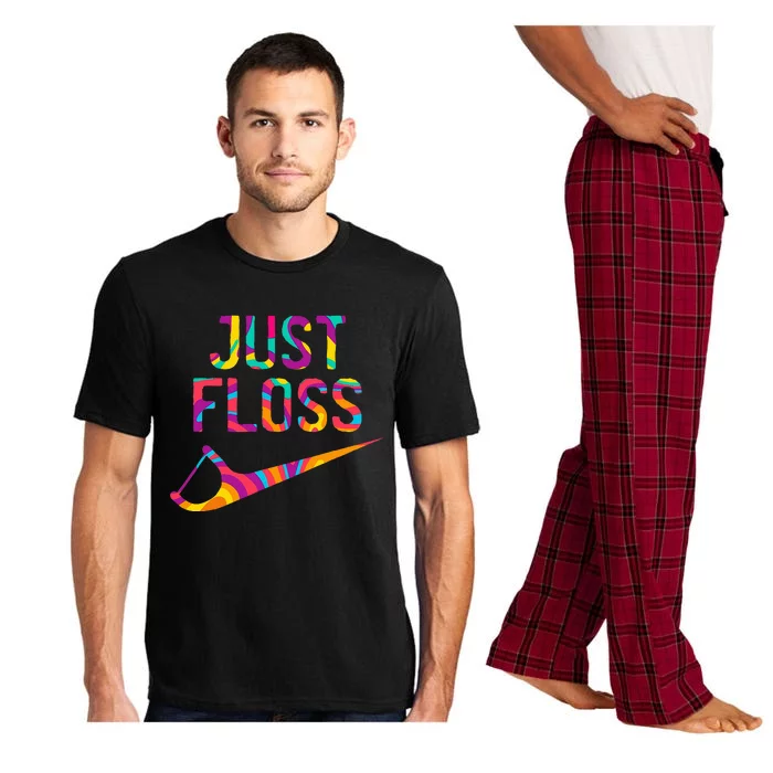 Just Floss Funny Dental Oral Hygienist Rdh Dentist Assistant Pajama Set