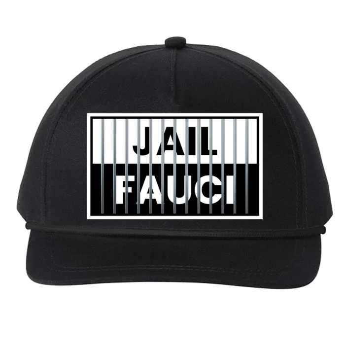 Jail Fauci Funny Fauci For Jail Snapback Five-Panel Rope Hat