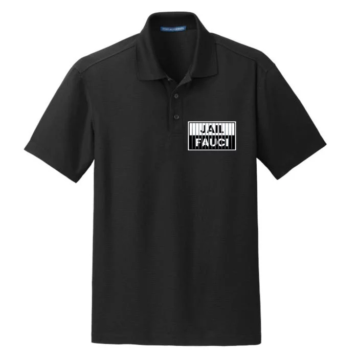 Jail Fauci Funny Fauci For Jail Dry Zone Grid Performance Polo