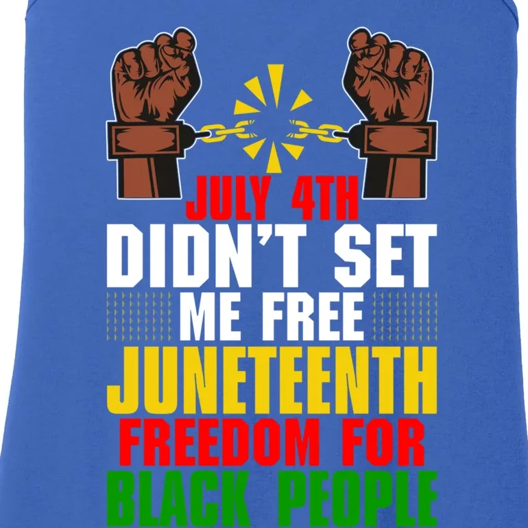 Juneteenth Freedom For Black People Afroamerican Meaningful Gift Ladies Essential Tank