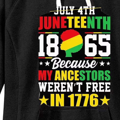 Juneteenth freedom graphic tee Women's Fleece Hoodie