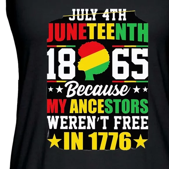 Juneteenth freedom graphic tee Ladies Essential Flowy Tank