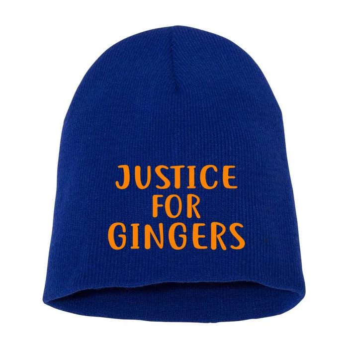 Justice For Gingers Design Funny Redhead Design For Gingers Gift Short Acrylic Beanie