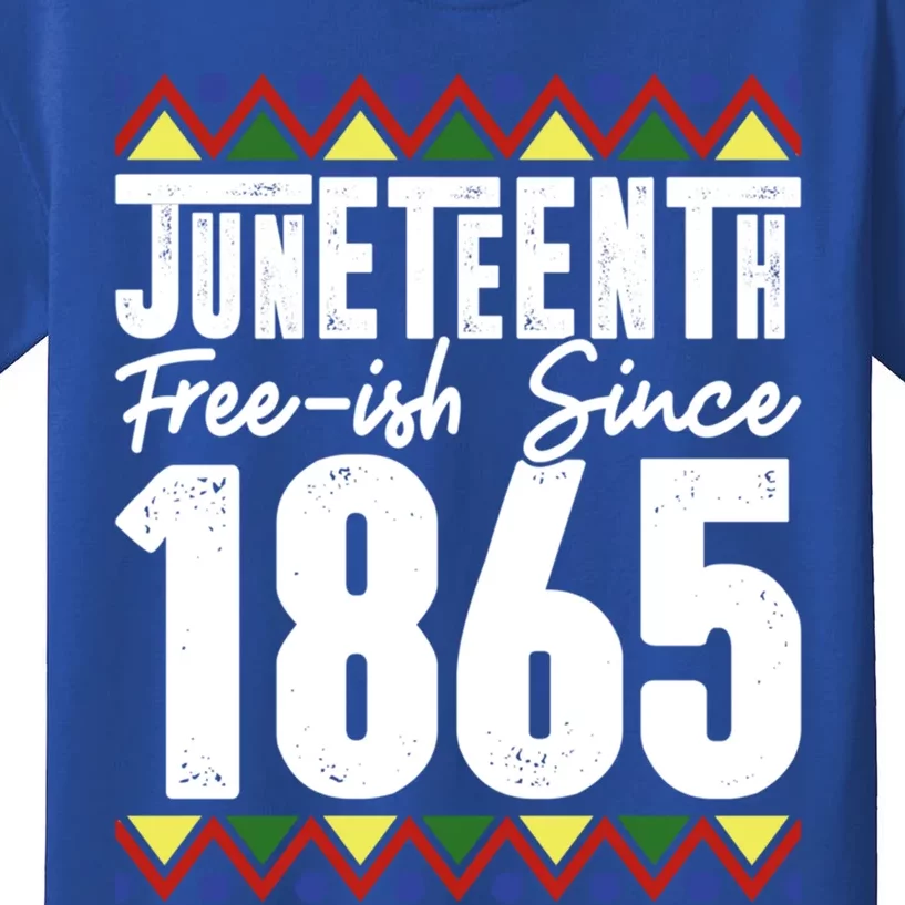 Juneteenth Freecute Giftish Since 1865 African Black Independence Gift Kids T-Shirt